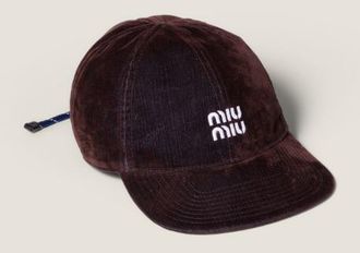 Miu Miu Cappelli Velluto Chambray+Nast