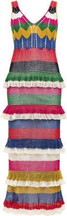 Carolina K Crochet Dress In Multi