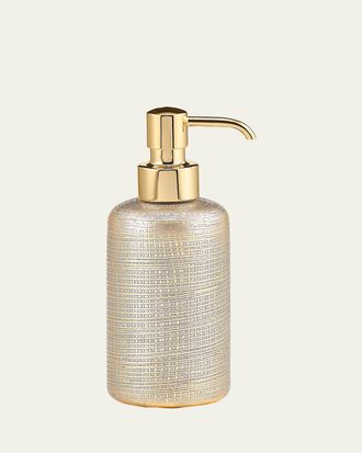 Labrazel Woven Metallic Pump Dispenser with Golden Polished Top