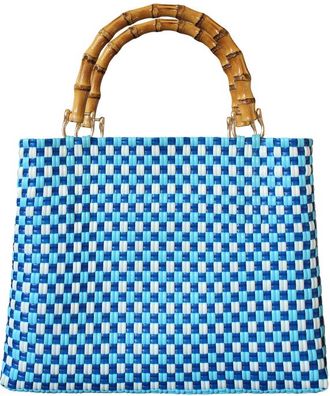 Brunna.Co The Tuku Recycled Market Tote Bag in Blue at Nordstrom, Size Large