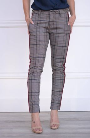 Dear John Denim Blaire Trouser In Plaid Navy