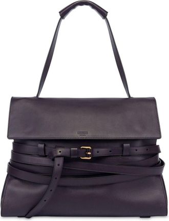 Moschino medium Tie Me shoulder bag - Purple