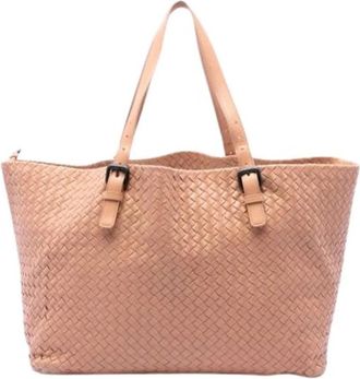 Bottega Veneta Pre-owned Cesta Tote - Dames - Vintage Shopper - Beige - ONE Size - Leer - Vintage