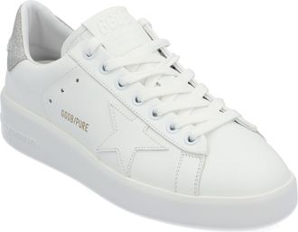 Golden Goose Pure Sneaker in white & glitter