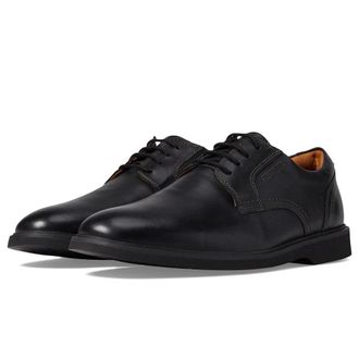 Clarks Malwood 26168162 Oxford Mens M Black Leather Dress Shoes SHOP279