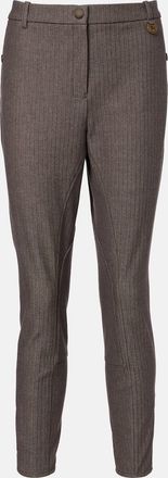 Burberry Striped cotton-blend skinny pants