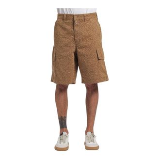Closed Casual Shorts, male, Beige, W33, Animal Print Long Leg Cargo Shorts