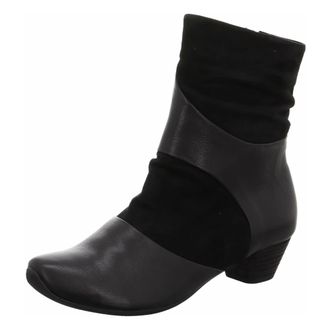 Think Aida Enkellaars - Dames - Schoenen - Zwart - Maat: 38 EU Leer