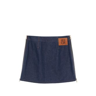 Fendi Denim Mini Skirt