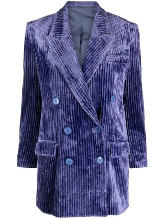 Isabel Marant Ribfluwelen blazer - Paars
