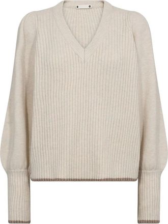 Co'Couture Dames, Truien, Beige, Maat: XL