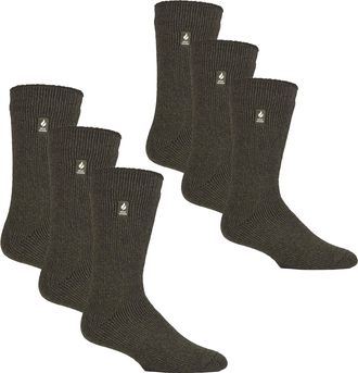 Heat Holders 6 Paar Heren Original Dikke Winter Thermosokken voor Koud Weer