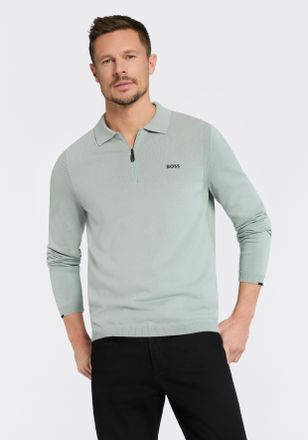 Boss Green by Hugo Boss Strickpullover BOSS GREEN KN Ever-X PL, Herren, Gr. XXL, open gr&uuml;n357, Strick, Obermaterial: 100% Baumwolle, regular fit normal, Rundhals, B&uuml;ndchen, P