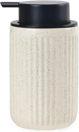 OEM Dispensador Detergente L&iacute;quido Cer&aacute;mica 355 Ml (12 Oz) Lavavajillas Bomba L&iacute;quido Acero Inoxidable, Loci&oacute;n Modernas Recargables, Color Beige