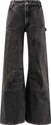 Ih Nom Uh Nit Pantaloni Carpenter In Denim Grigio