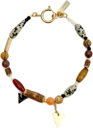 Isabel Marant Bracciale Yulian con perline - Marrone