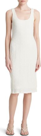 Vince Textured Cotton Blend Tank Dress in Gesso at Nordstrom Rack, Size Medium