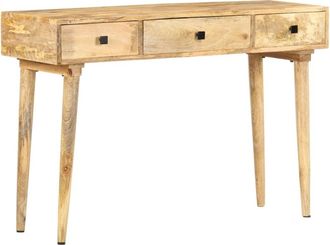 vidaXL Mesa Consola De Madera Maciza De Mango 115x35x76 Cm Vidaxl