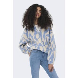 Only teddy schipperstrui lichtblauw