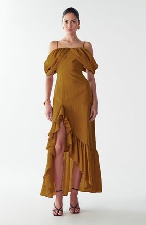ST MRLO Shelly Maxi Dress in Copper at Nordstrom, Size 12