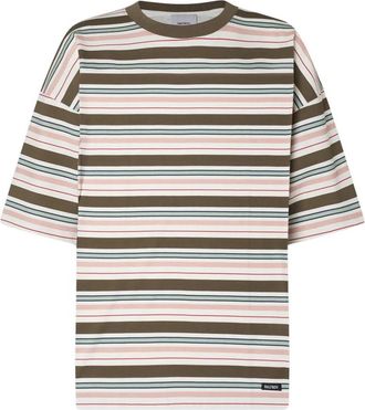 Halfboy Stripes Tee - Dames - T-shirts - Veelkleurig - L - Katoen - Tops