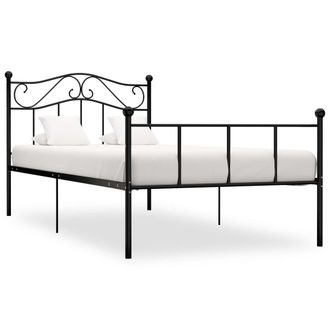 Berkfield Home Bed Frame Black Metal 100x200 cm