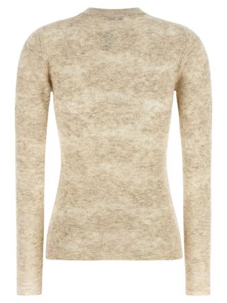Brunello Cucinelli Perforated Silk and Alpaca Sweater - beige