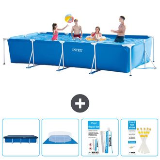 Intex Piscina Con Estructura Rectangular - 450x220x84 Cm - 7-piezas S22359