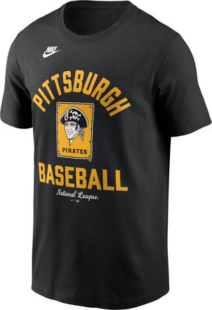 Nike Pittsburgh Pirates Cooperstown Nike Mens MLB T-Shirt in Black | N19900APBB-079