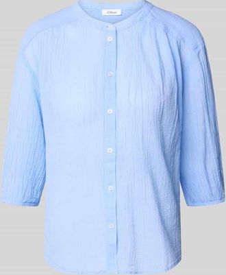 s.Oliver Red Label Relaxed Fit Hemdbluse aus reiner Baumwolle in Hellblau, Gr&ouml;&szlig;e 34