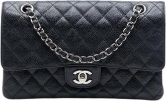 Chanel Pre-owned Classic Flap Schoudertas - Dames - Vintage Schoudertas - Zwart - ONE Size - Leer - Vintage