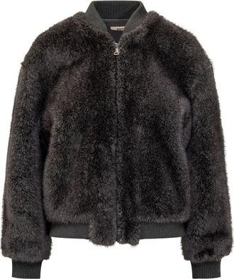 VALENTINI 1972 Bomberjack van imitatiebont - Bruin