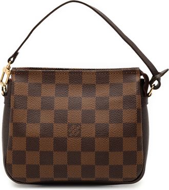 Louis Vuitton Pre-owned Womens Damier Ebene Trousse Pochette - Brown Textile - One Size