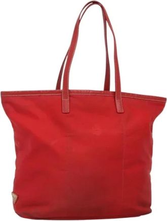 Prada Pre-owned Nylon prada-bags - Dames - Vintage Shopper - Rood - ONE Size - Nylon - Vintage