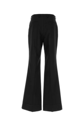 Valentino Garavani Mens Black Polyester Blend Pant Nero Exterior: Wool Pantaloni