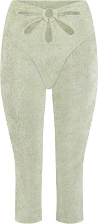 Collina Strada Pantaloni a fiori - Verde