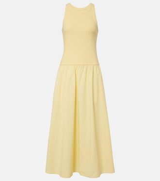 Velvet Romilly cotton-blend midi dress