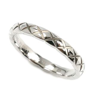 Chanel Platinum Platinum 950 Band Ring (Pre-Owned)