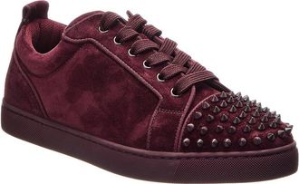 Christian Louboutin Louis Junior Spikes Suede Sneaker