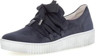 Gabor Slip on Ribbon Lace Trainer - Waltz Suede 63.333 4 Navy Suede