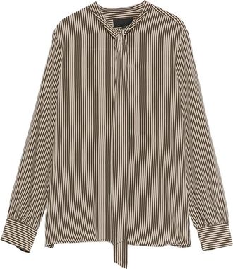 Nili Lotan Blusa Irina a righe - Marrone