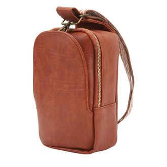 Generic Female Sling Chest Bag, Chest Bag PU Leather Vintage Portable for Phones for Women (Brown)