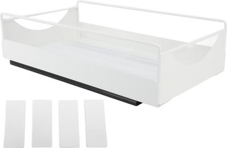 OEM Organizador De Armario De Acero Al Carbono Con Cierre Suave, Compartimentos De Almacenamiento Para Ba&ntilde;o O Vestidor, Blanco, Tama&ntilde;o M, 227 X 401 X 85 M