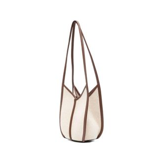 Hereu Tote Bags, female, Beige, Size: ONE SIZE Calella Bucket Canvas Bag