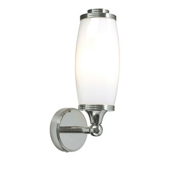 Loops IP44 Wall Light Enclosed Glass Shade LED Included Polished Chrome LED G9 3.5W in Clear