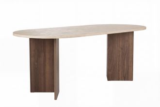 Habitat et Jardin Tavolo Da Pranzo In Legno sabella - 200 X 90 X 75 Cm - Travertino
