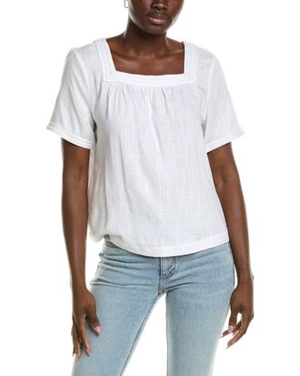 Vince Camuto Linen-Blend Blouse