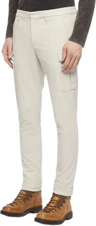 Dondup Pantalone - Heren - Slim Fit Broeken - Beige - W36 - Leer - Broeken