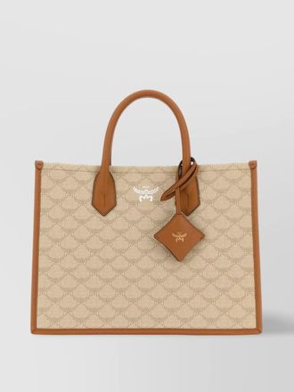 MCM medium fabric printed tote bag