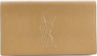Saint Laurent Belle de Jour Leather Large clutch bag - Bruin
